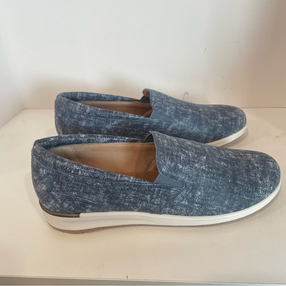 Ros Hommerson Orleans Denim Printed Leather Casual Shoe Women’s Size 10 Comfort - Picture 5 of 8